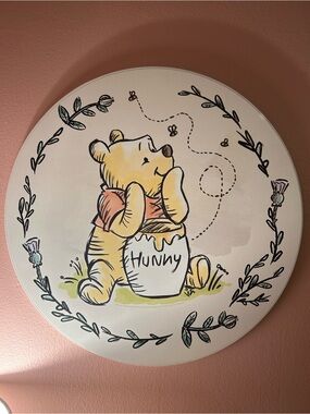 Winnie the Pooh 'Hunny' Round Wall Art - Yellow
